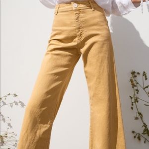 Zara yellow jeans